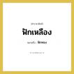 ฟักทอง คำราชาศัพท์คือ?, หมายถึง ฟักเหลือง หมวดหมู่ อาหาร หมวด อาหาร